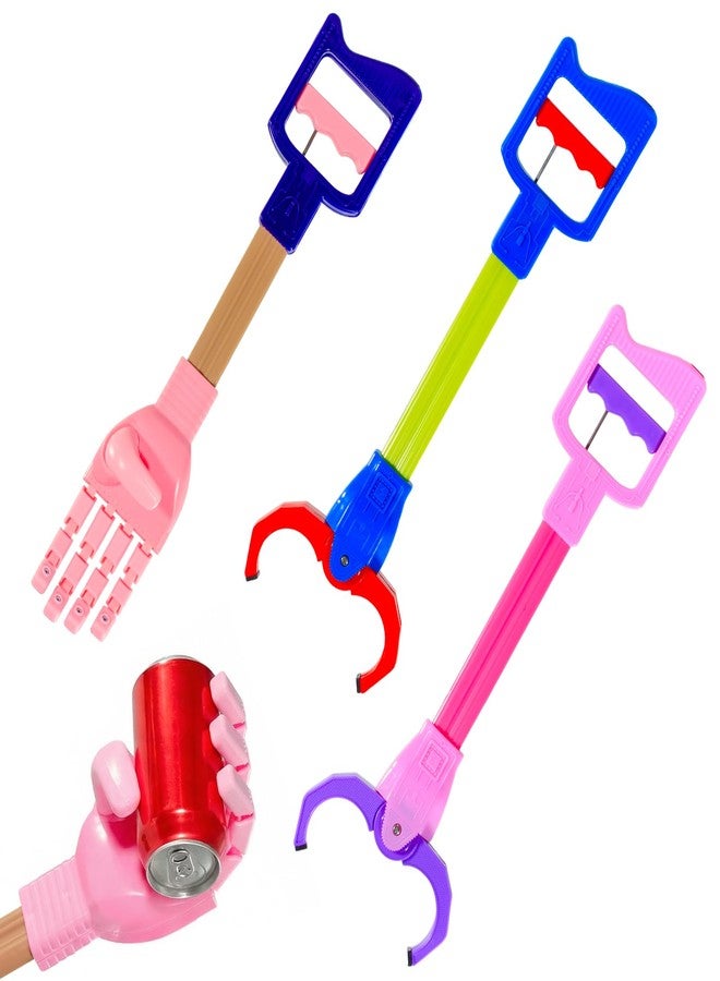 Duseu 3PCS Grabber Toy for Kids, 15.7 inch Robot Arm Claw Grabber, Robotic Hand Grabber Pickup Tool, Hand-Eye Coordination Interactive Toys - Image 1